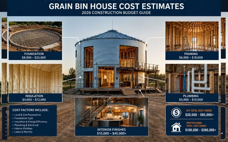 Grain Bin House Cost Breakdown 2026 grain bin house construction cost breakdown
