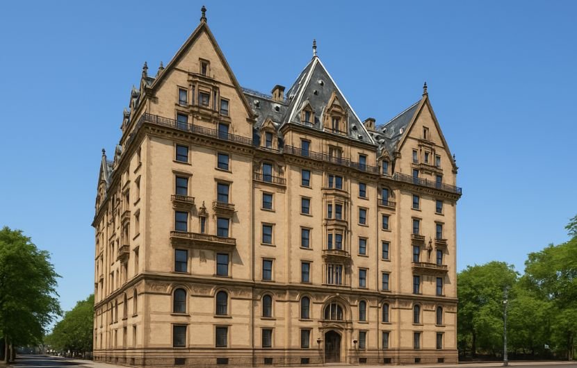 The Dakota building on Central Park West, one of NYC’s most historic celebrity residences.