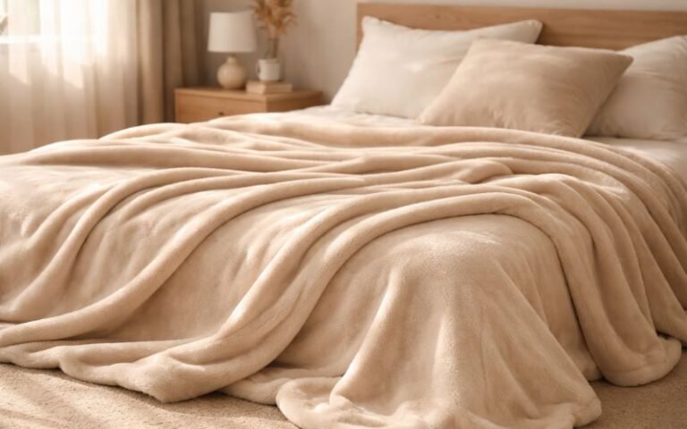 barefoot dreams blanket soft plush texture on bed in cozy bedroom setting