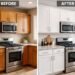 best paint for kitchen cabinets before and after transformation