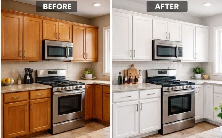 best paint for kitchen cabinets before and after transformation