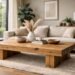 best wood for coffee table solid oak living room furniture