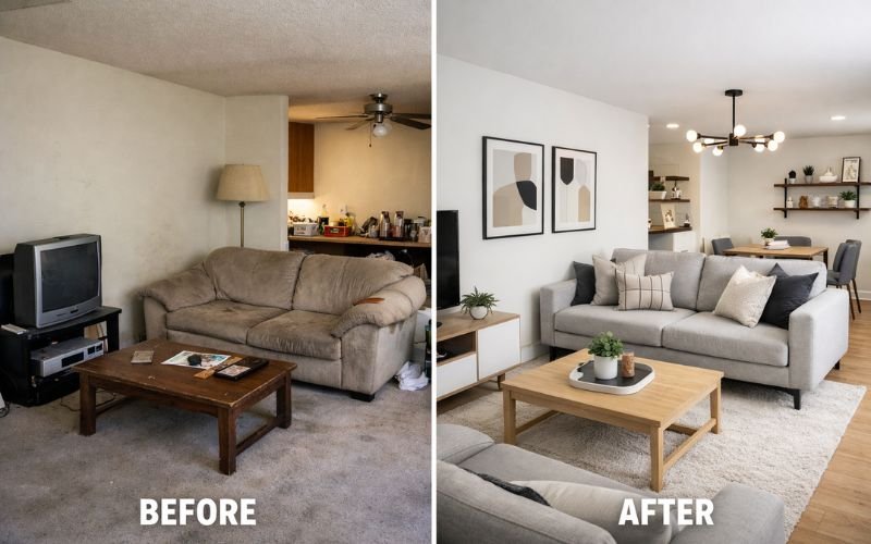 budget home makeover inspired by display home design