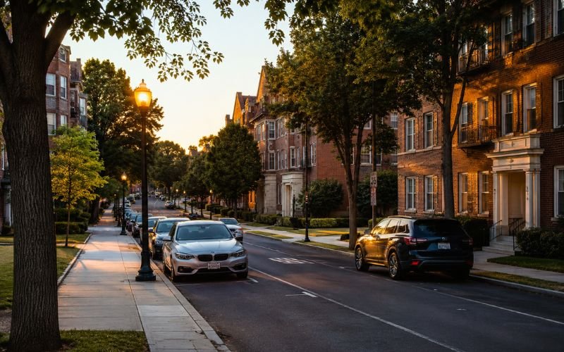 Safe neighborhood near room rental property