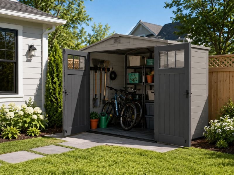 Photo inspiration: Visual Reference: Outdoor Storage Solutions Best Sheds Deck Boxes Ideas