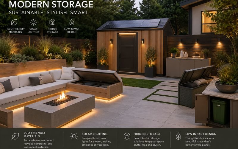 Modern outdoor storage trends for 2026 backyard design
