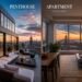 Penthouse vs apartment comparison showing luxury penthouse and modern apartment interiors