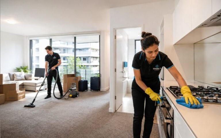 Same-day end of lease cleaning service in Australia during a rental move-out