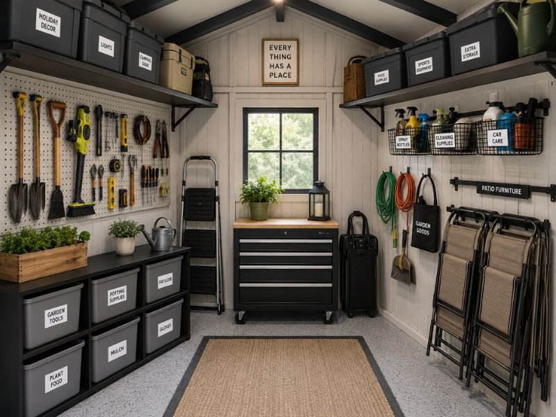Space-Saving Outdoor Storage Organization
