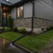 Modern home protected from water damage with proper drainage and gutters