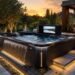 Luxury hot tub with unique design and premium exterior finishes