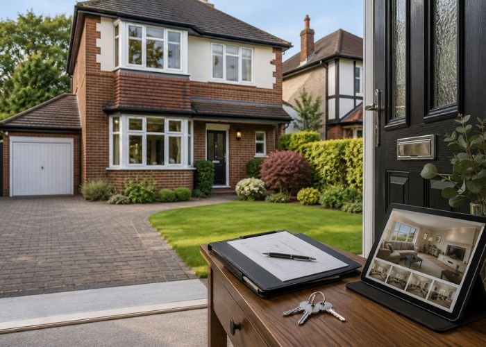 Modern UK rental home prepared for tenants with property management checklist