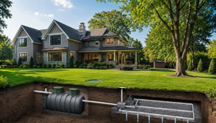 Beautiful home with a properly maintained septic system and healthy landscaping