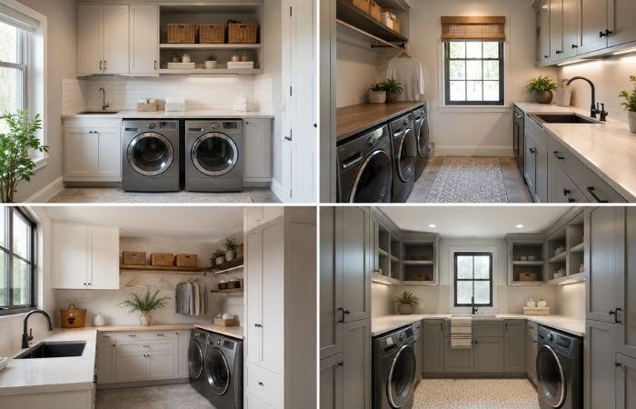 Comparison of utility room layouts