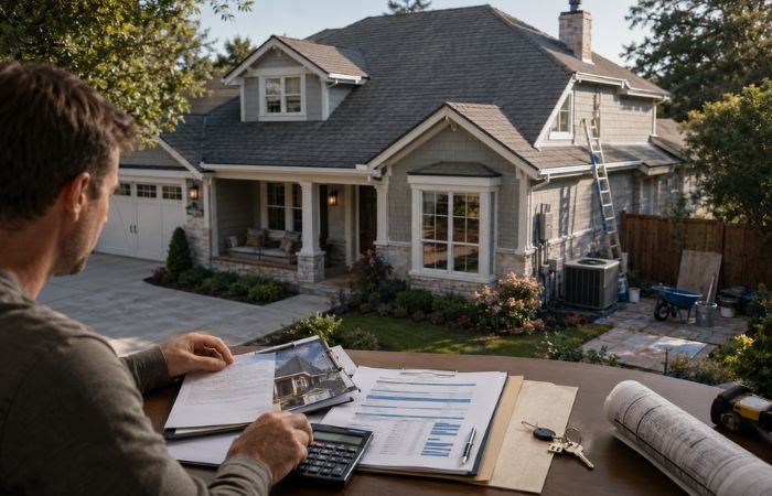Homebuyer reviewing the hidden costs of owning a house before purchase