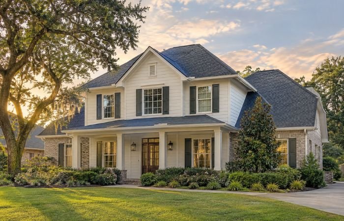 Beautiful Louisiana home with a properly ventilated asphalt shingle roof