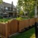 Indiana backyard with privacy fence and secure fenced area for pets